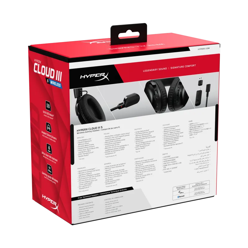 Casti Over-Head HP Casti HP HyperX Cloud III S WS, negru