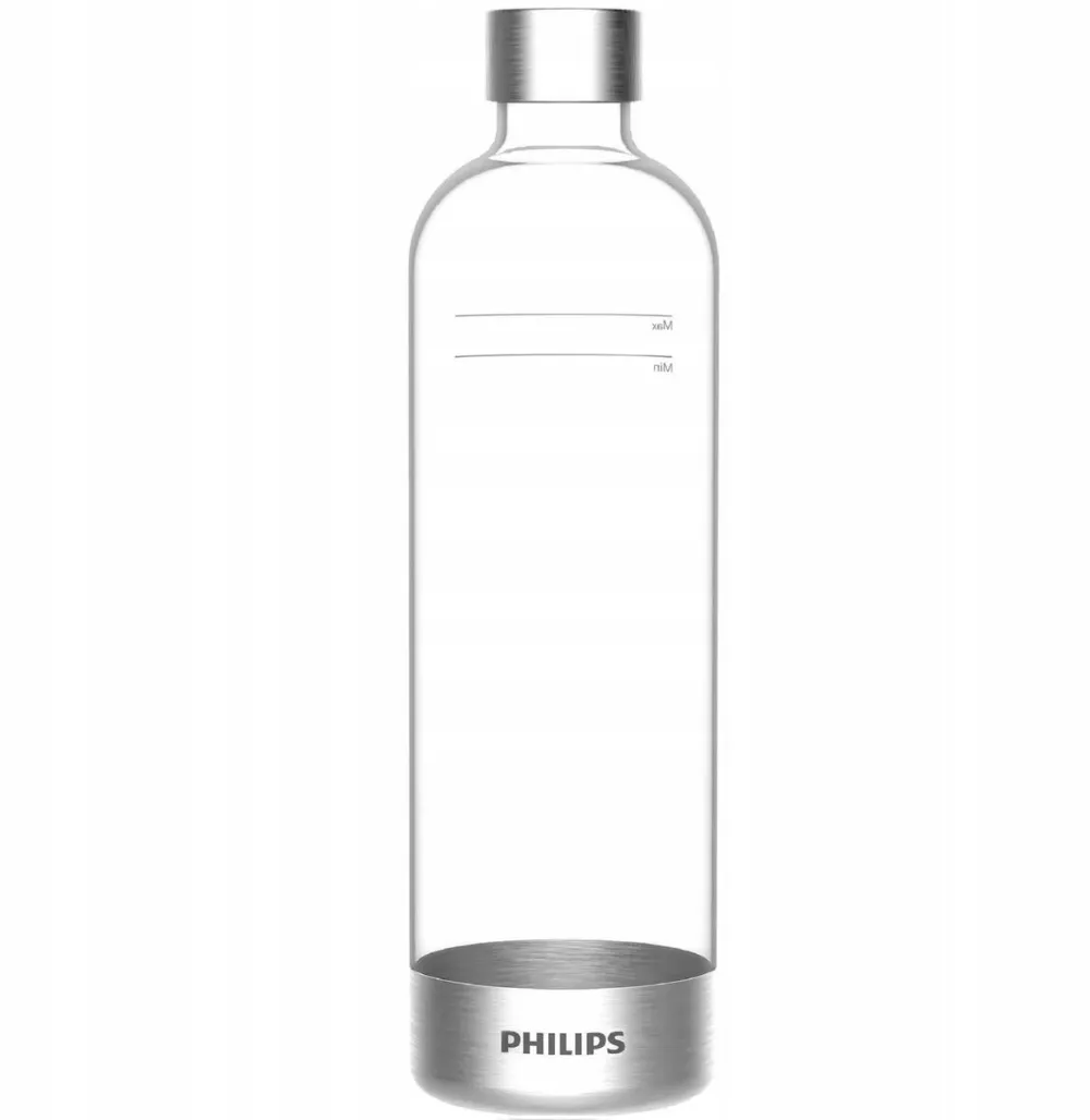 Philips Flacon pentru carbonator, Philips, Inox, 1L, Transparent
