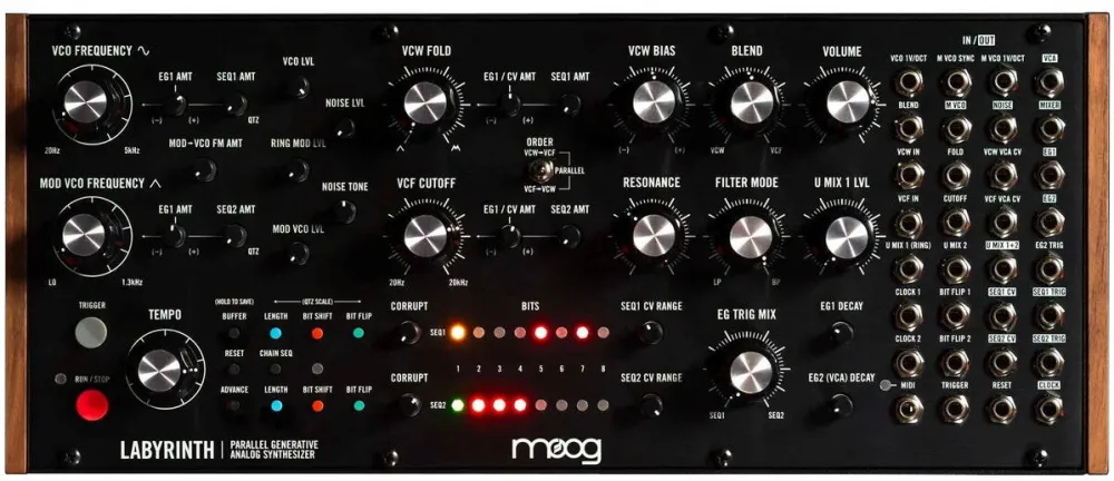 moog Labyrinth - semi-modular analogue synthesiser