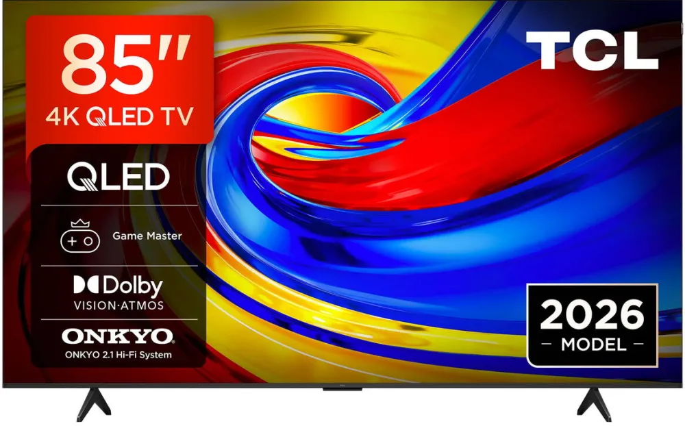 Televizor TCL QLED 85P7L, 214 cm, Smart Google TV, 4K Ultra HD, Clasa E (Model 2026)