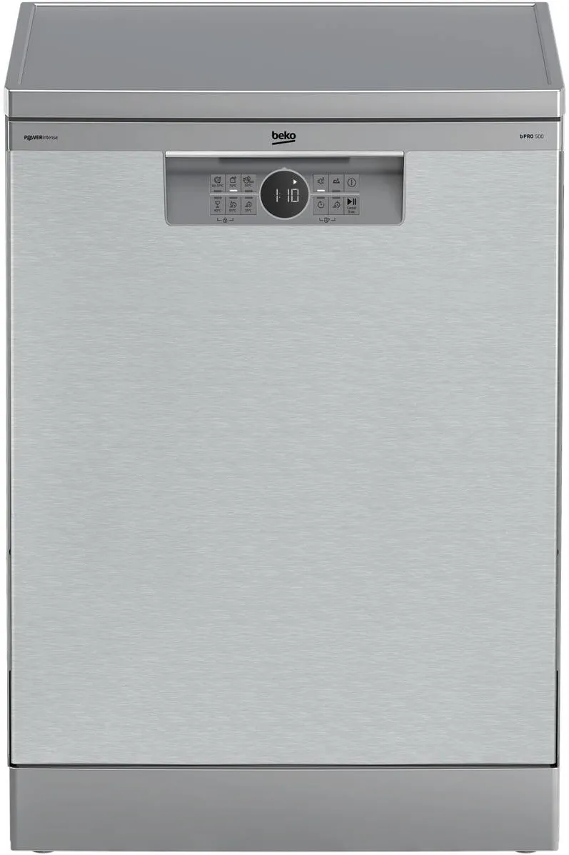 BEKO Masina de spalat vase independenta Beko BDFN26540XP, 15 seturi, 6 programe, Clasa C, AutoDoor Opening, 60 cm, Inox