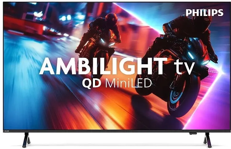 Televizor Philips QD MiniLED 216 cm 85" 85MLED910/12, ULtra HD 4K, Smart TV, WiFi