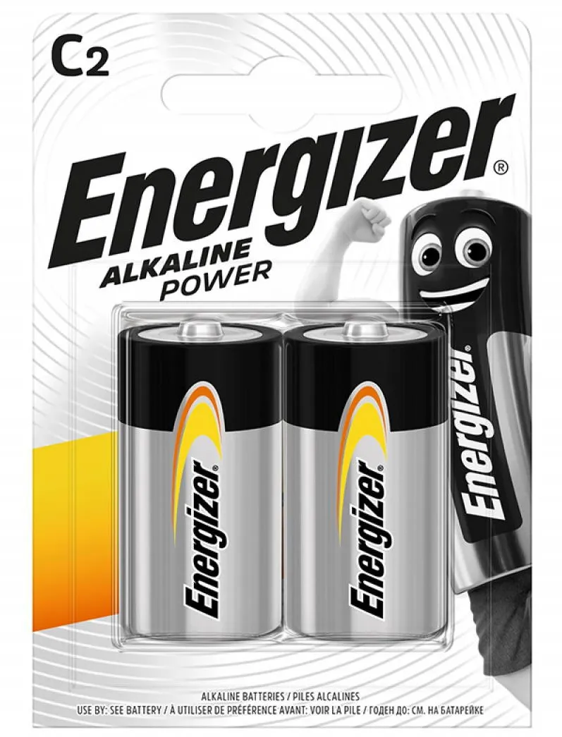 ENERGIZER Baterii alkaline ENERGIZER C, LR14, 2 buc/set
