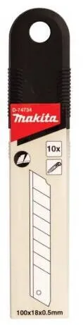 Makita Set 10 lame de rezerva cutter 0.5 x 18 mm