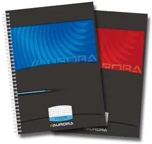 Aurora Caiet cu spirala, A4, 50 file - 90g/mp, coperti carton lucios, Aurora Mano - matematica