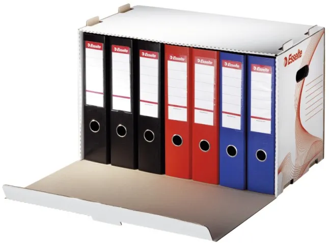 Esselte Container arhivare bibliorafturi, deschidere laterala, Esselte