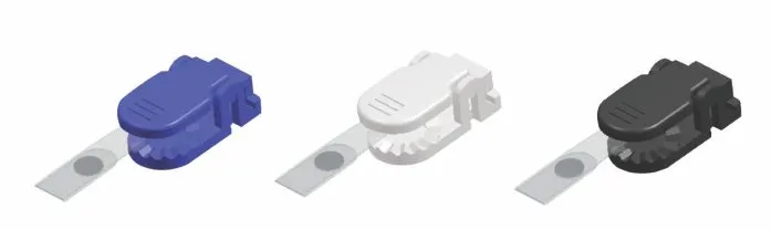 Kejea Clips plastic pentru ecuson, 10 buc/set, KEJEA - alb