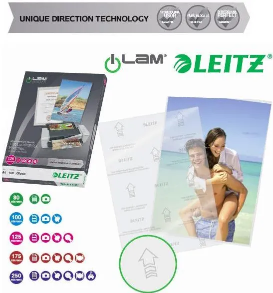 Leitz Folie pentru laminare, A5 125 microni 100 folii/top LEITZ