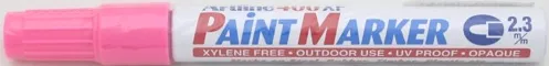 Artline Marker cu vopsea Artline 400XF, corp metalic, varf rotund 2.3mm - roz
