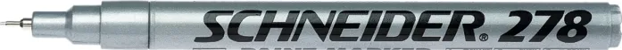 Schneider Marker cu vopsea  Schneider Maxx 278, varf rotund 0.8mm - argintiu