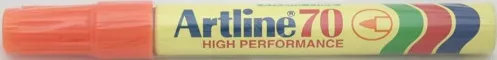 Artline Permanent marker Artline 70, corp metalic, varf rotund 1.5mm - portocaliu