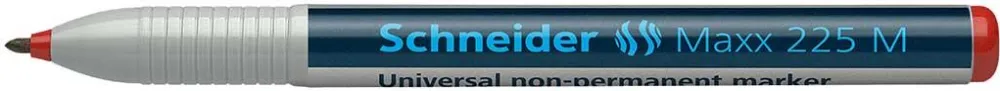 Schneider Universal non-permanent marker SCHNEIDER Maxx 225 M, varf 1mm - rosu