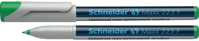 Schneider Universal non-permanent marker SCHNEIDER Maxx 223 F, varf 0.7mm - verde