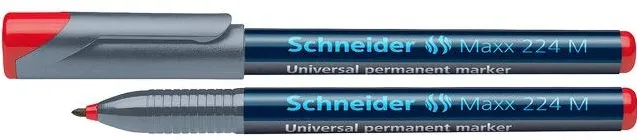 Schneider Universal permanent marker SCHNEIDER Maxx 224 M, varf 1mm - rosu
