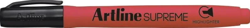 Marker text Artline Supreme EPF-600-FRE varf tesit 1.0-4.0 mm rosu fluorescent