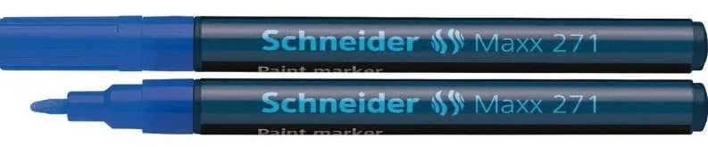 Schneider Marker cu vopsea SCHNEIDER Maxx 271, varf rotund 1-2mm - albastru