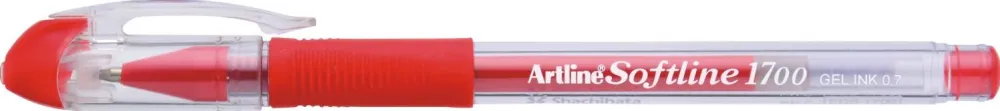 Artline Pix cu gel ARTLINE Softline 1700, rubber grip, varf 0.7mm - rosu