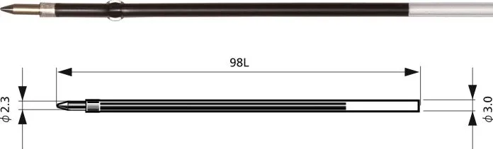 Penac Rezerva PENAC BR98C, 2 buc/set, 0.7mm, pt Sleek Touch, Pepe, RBR, RB-085B, CCH-3, Multi 1000-D2 - ro