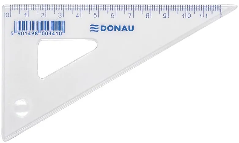 DONAU Echer 120mm, 60 grade, DONAU - transparent