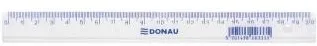 DONAU Rigla din plastic transparent, 20cm, DONAU