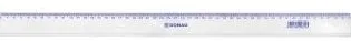 DONAU Rigla din plastic transparent, 50cm, DONAU