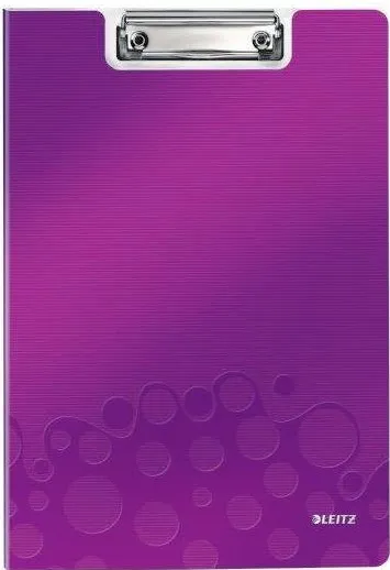Leitz Clipboard dublu LEITZ Wow, polyfoam - mov metalizat