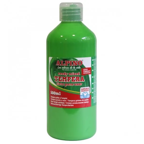Alpino Tempera lavabila, 500ml, Alpino - verde deschis