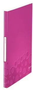 Leitz Mapa de prezentare LEITZ Wow, PP, 40 de folii - roz metalizat