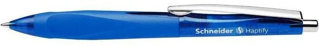 Schneider Pix SCHNEIDER Haptify, rubber grip, clema metalica, corp albastru - scriere albastra