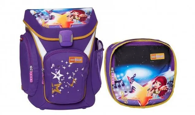 LEGO Ghiozdan scoala Explorer + sac sport, LEGO Core Line - design mov Friends PopStar