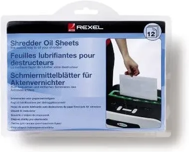 Rexel Coli impregnate cu ulei pentru distrugator documente REXEL - 12 buc/set