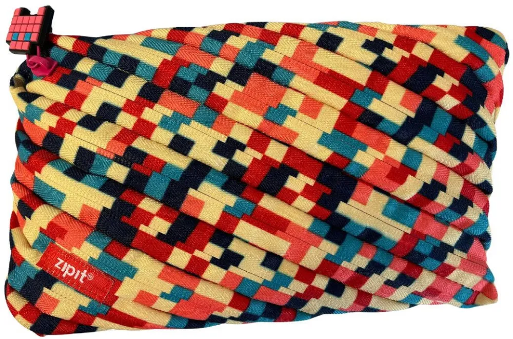 ZipIT Penar cu fermoar, Pixel Jumbo - culori asortate