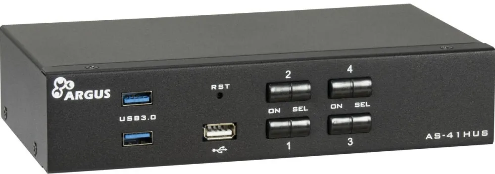 Switch KVM Inter-Tech Switch KVM Inter-Tech IPC AC-41HUS HDMI 4K@60Hz, negru