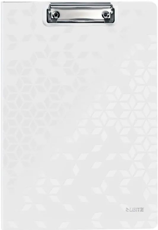 Leitz Clipboard LEITZ WOW, dublu, polyfoam, A4, 100 coli, alb
