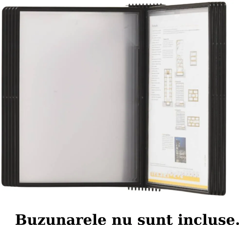 Probeco Display perete (suport pentru 20 buzunare A4), PROBECO-EasyMount - antracit