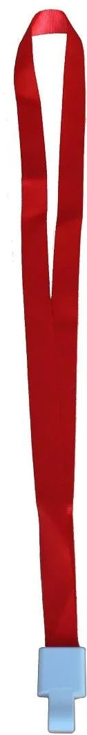 Snur textil Kejea 15 mm clema tip snap rosu