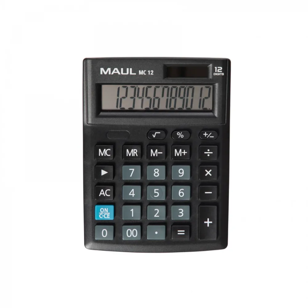 Maul Calculator de birou MC12, 12 digits - negru