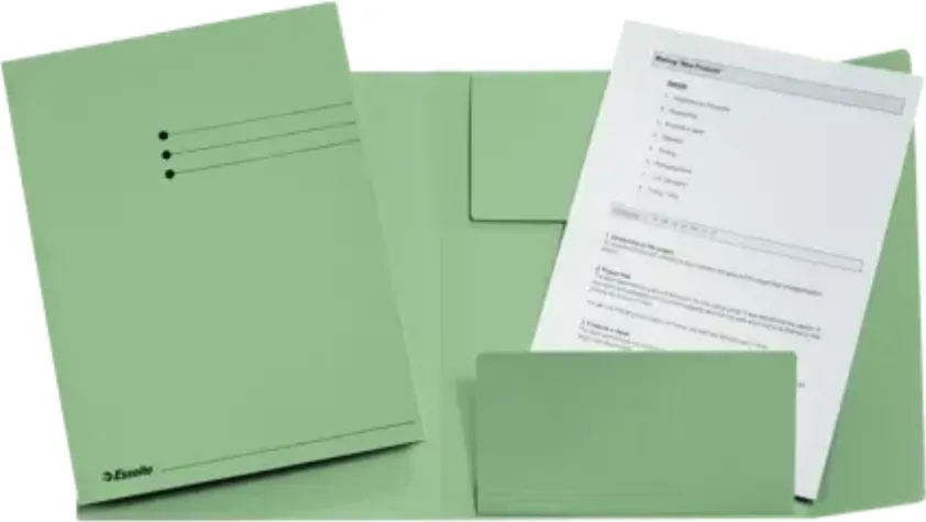 Esselte Dosar tip plic ESSELTE, carton, A4, verde deschis