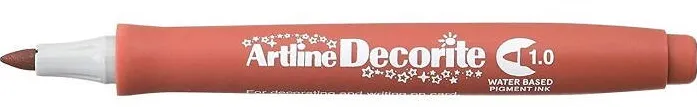 Artline Marker ARTLINE Decorite, varf rotund 1.0mm - maro