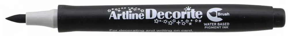 Artline Marker ARTLINE Decorite, varf flexibil (tip pensula) - negru