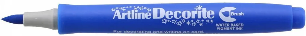 Artline Marker ARTLINE Decorite, varf flexibil (tip pensula) - albastru