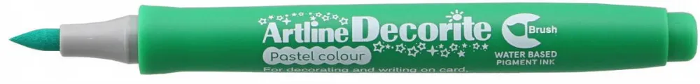 Artline Marker ARTLINE Decorite, varf flexibil (tip pensula) - verde pastel