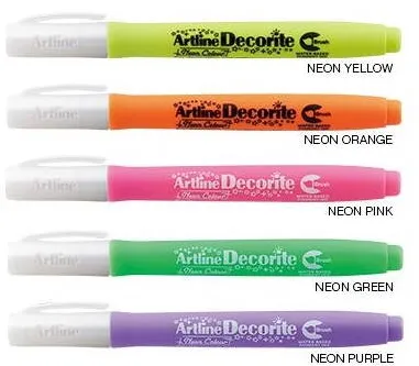 Artline Marker ARTLINE Decorite, varf flexibil (tip pensula) - verde neon