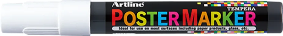 Artline Marker pentru poster ARTLINE, corp plastic, varf rotund 2mm - alb