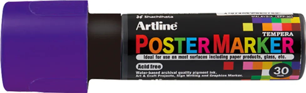 Artline Marker pentru poster ARTLINE, corp plastic, varf tesit 30mm - mov