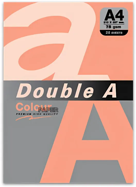 Double A Hartie color pentru copiator A4, 75gsm, 25coli/top, Double A - mov neon
