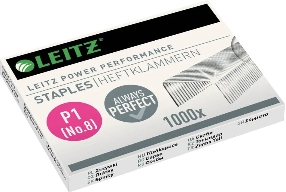 Leitz Capse LEITZ Power Performance, P1, N8, 1000 buc/cutie