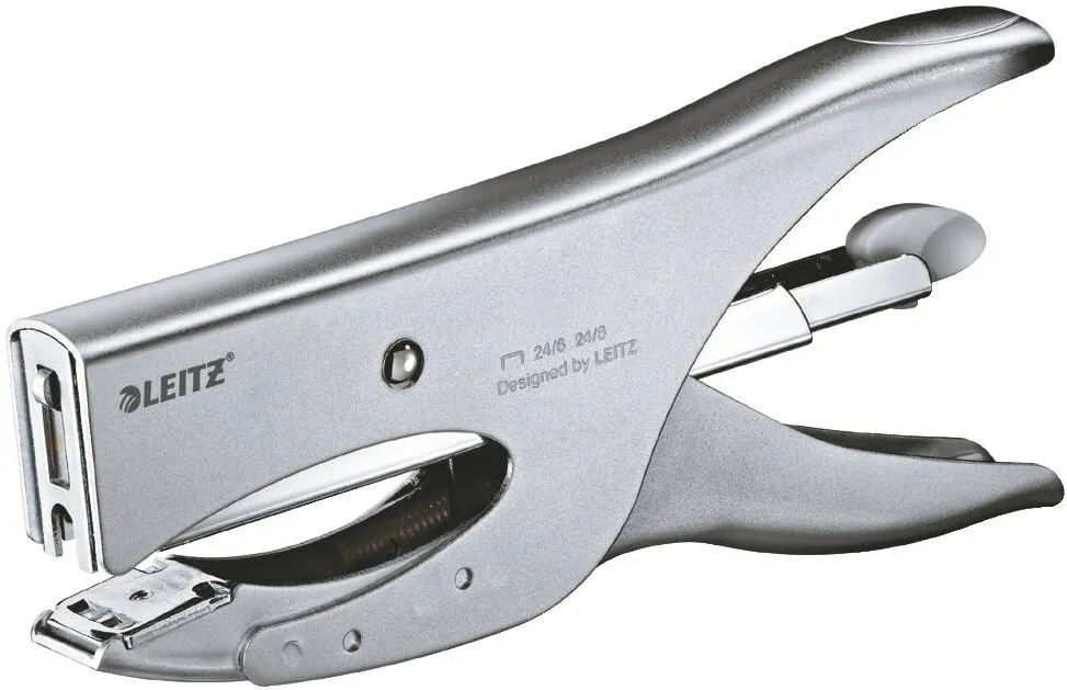 Leitz Capsator metalic LEITZ 5549 tip cleste, 40 coli, argintiu