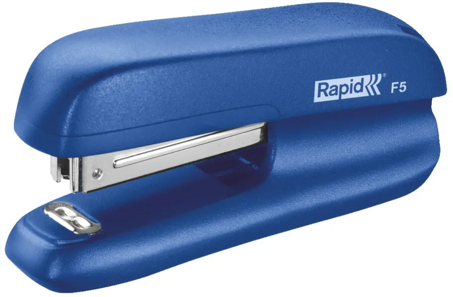 Rapid Capsator plastic Rapid F5, 10 coli, cutie, albastru