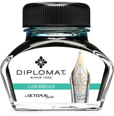 Diplomat Calimara cu cerneala DIPLOMAT Octopus, 30 ml - turcoaz Caribbean
